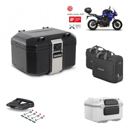 SHAD Baul trasero + parrilla soporte montaje accesorios TR48 TERRA BLACK EDITION KIT-451646