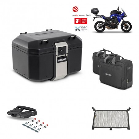 SHAD Baul trasero + parrilla soporte montaje accesorios TR48 TERRA BLACK EDITION KIT-451647