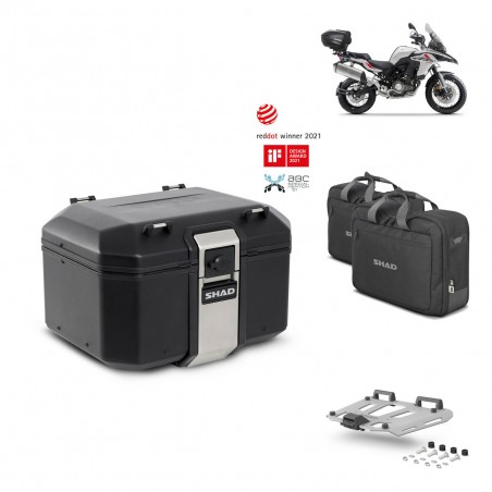 SHAD Baul trasero + parrilla soporte montaje accesorios TR48 TERRA BLACK EDITION KIT-451653