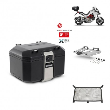 SHAD Rear trunk + grill mounting bracket accessories TR48 TERRA BLACK EDITION KIT-451674