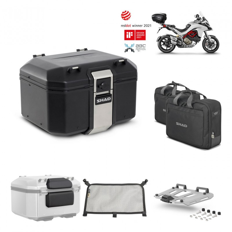 SHAD Rear trunk + grill mounting bracket accessories TR48 TERRA BLACK EDITION KIT-451679