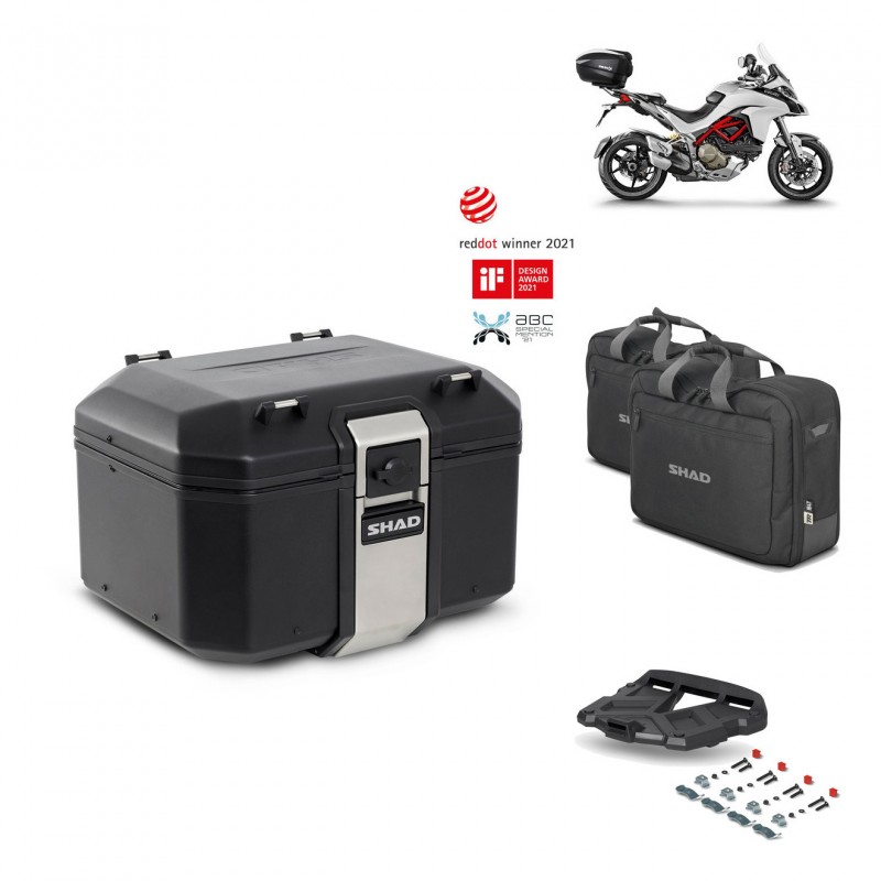 SHAD Rear trunk + grill mounting bracket accessories TR48 TERRA BLACK EDITION KIT-451691