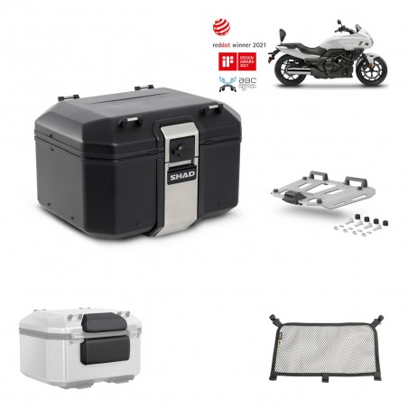 SHAD Rear trunk + grill mounting bracket accessories TR48 TERRA BLACK EDITION KIT-451698