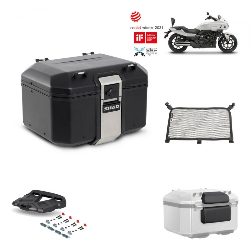 SHAD Rear trunk + grill mounting bracket accessories TR48 TERRA BLACK EDITION KIT-451713