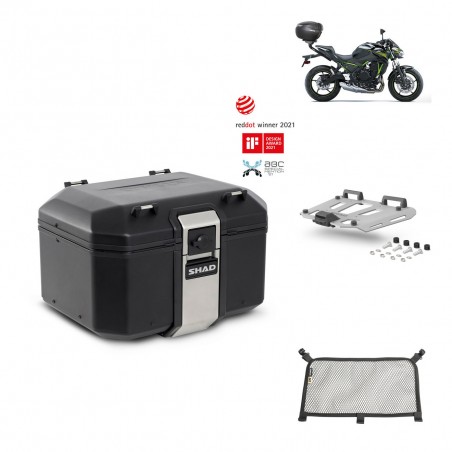 SHAD Baul trasero + parrilla soporte montaje accesorios TR48 TERRA BLACK EDITION KIT-451720