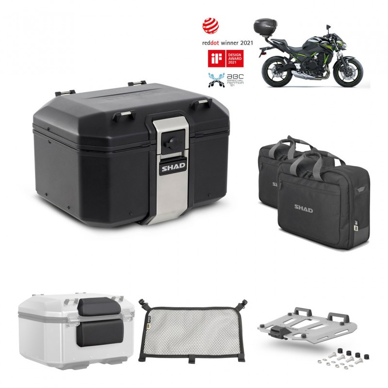 SHAD Baul trasero + parrilla soporte montaje accesorios TR48 TERRA BLACK EDITION KIT-451725