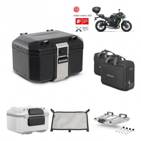 SHAD Baul trasero + parrilla soporte montaje accesorios TR48 TERRA BLACK EDITION KIT-451725