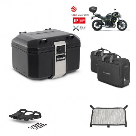 SHAD Baul trasero + parrilla soporte montaje accesorios TR48 TERRA BLACK EDITION KIT-451732