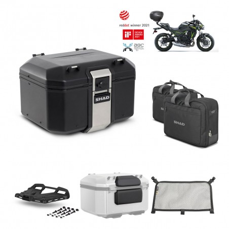 SHAD Baul trasero + parrilla soporte montaje accesorios TR48 TERRA BLACK EDITION KIT-451733