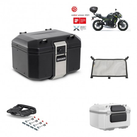 SHAD Baul trasero + parrilla soporte montaje accesorios TR48 TERRA BLACK EDITION KIT-451736