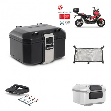 SHAD Baul trasero + parrilla soporte montaje accesorios TR48 TERRA BLACK EDITION KIT-451759