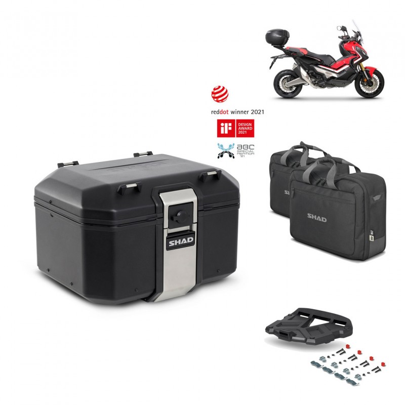SHAD Rear trunk + grill mounting bracket accessories TR48 TERRA BLACK EDITION KIT-451760