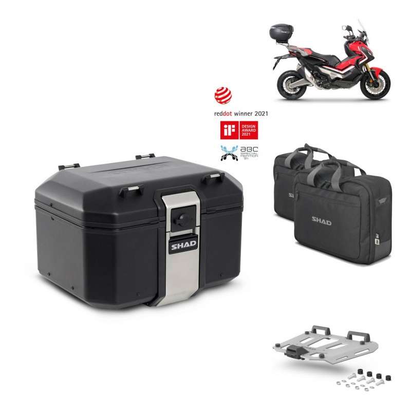 SHAD Baul trasero + parrilla soporte montaje accesorios TR48 TERRA BLACK EDITION KIT-451768