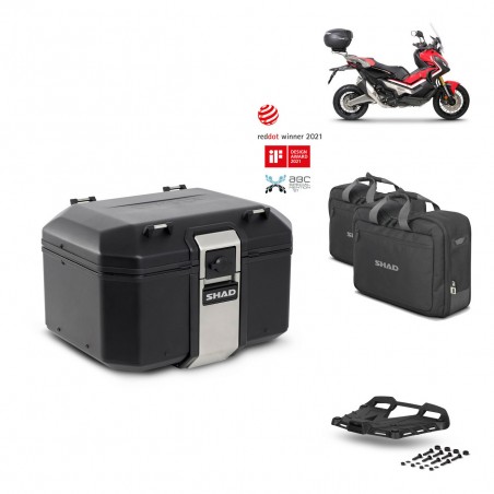 SHAD Rear trunk + grill mounting bracket accessories TR48 TERRA BLACK EDITION KIT-451776