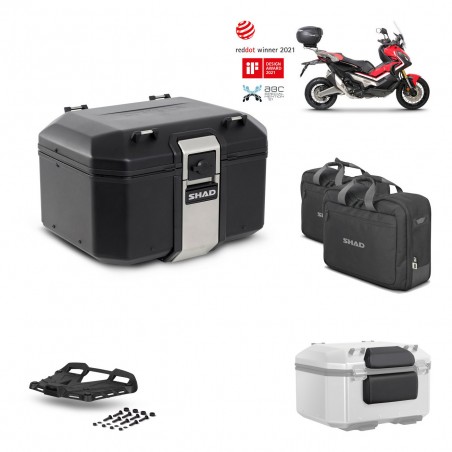 SHAD Baul trasero + parrilla soporte montaje accesorios TR48 TERRA BLACK EDITION KIT-451777