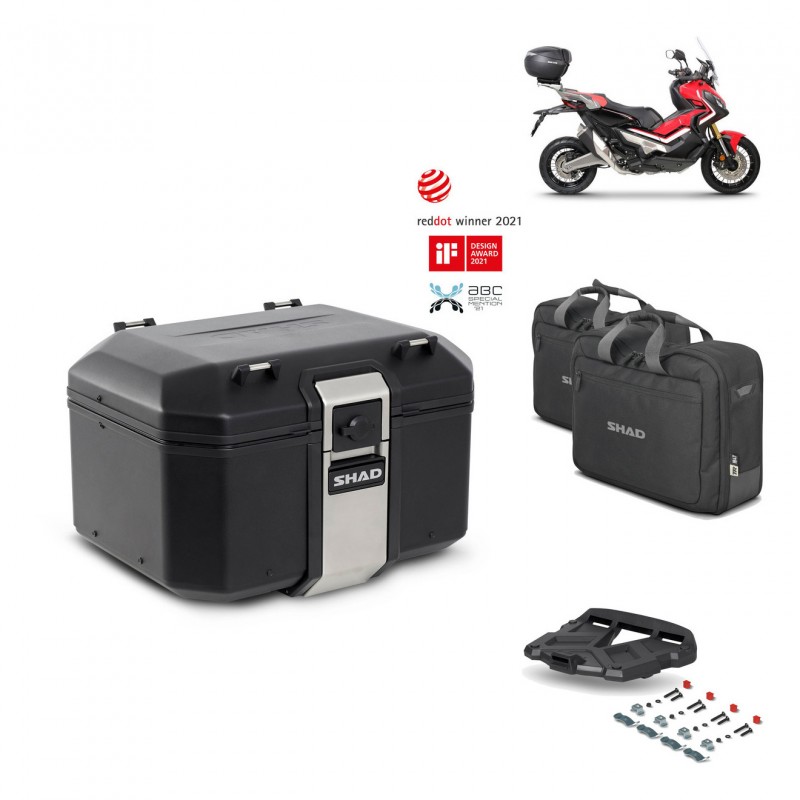 SHAD Baul trasero + parrilla soporte montaje accesorios TR48 TERRA BLACK EDITION KIT-451783