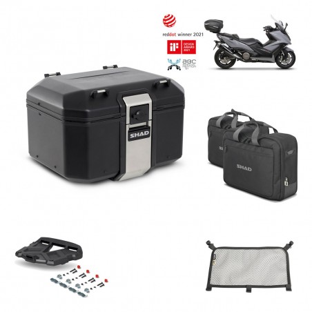 SHAD Baul trasero + parrilla soporte montaje accesorios TR48 TERRA BLACK EDITION KIT-451808