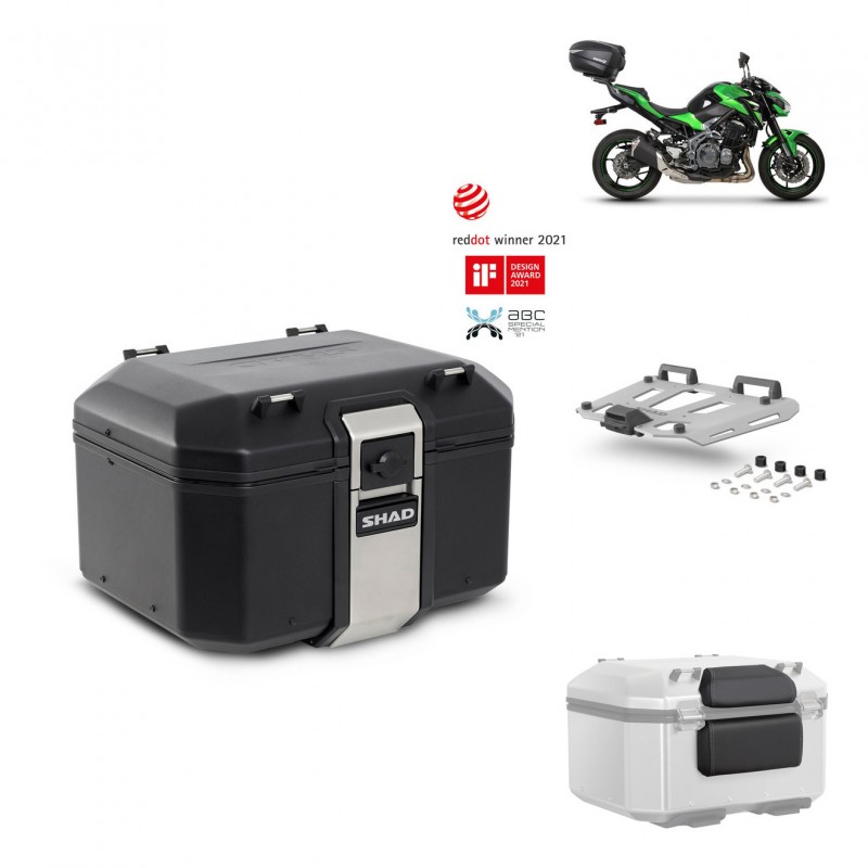 SHAD Baul trasero + parrilla soporte montaje accesorios TR48 TERRA BLACK EDITION KIT-451834
