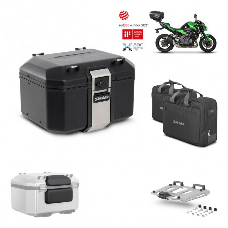 SHAD Baul trasero + parrilla soporte montaje accesorios TR48 TERRA BLACK EDITION KIT-451838