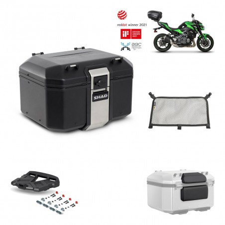 SHAD Baul trasero + parrilla soporte montaje accesorios TR48 TERRA BLACK EDITION KIT-451851