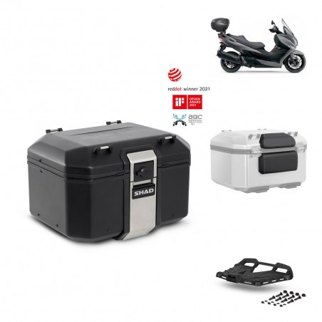 SHAD Baul trasero + parrilla soporte montaje accesorios TR48 TERRA BLACK EDITION KIT-451865