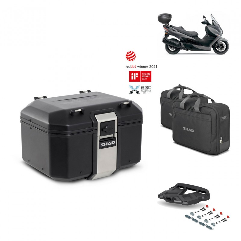 SHAD Rear trunk + grill mounting bracket accessories TR48 TERRA BLACK EDITION KIT-451875