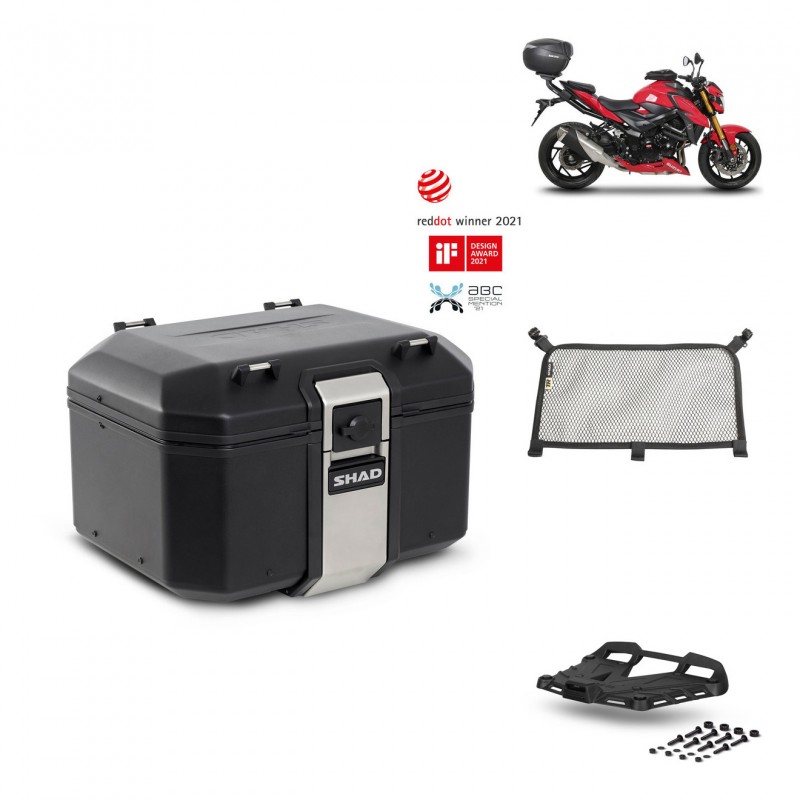 SHAD Rear trunk + grill mounting bracket accessories TR48 TERRA BLACK EDITION KIT-451889