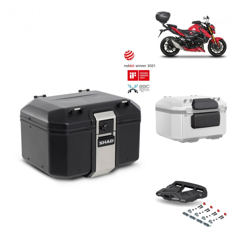 SHAD Rear trunk + grill mounting bracket accessories TR48 TERRA BLACK EDITION KIT-451895