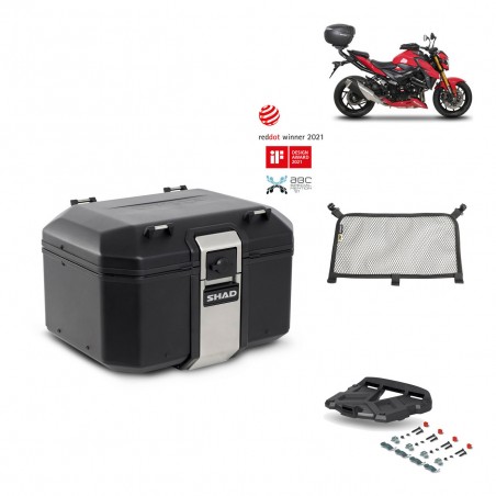 SHAD Baul trasero + parrilla soporte montaje accesorios TR48 TERRA BLACK EDITION KIT-451896