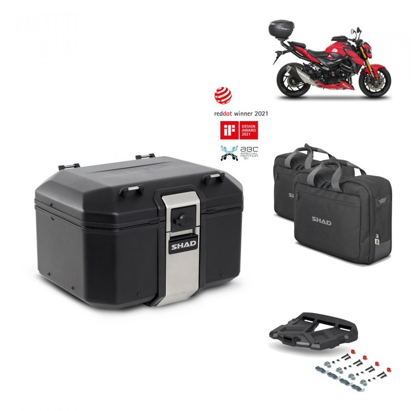 SHAD Rear trunk + grill mounting bracket accessories TR48 TERRA BLACK EDITION KIT-451898