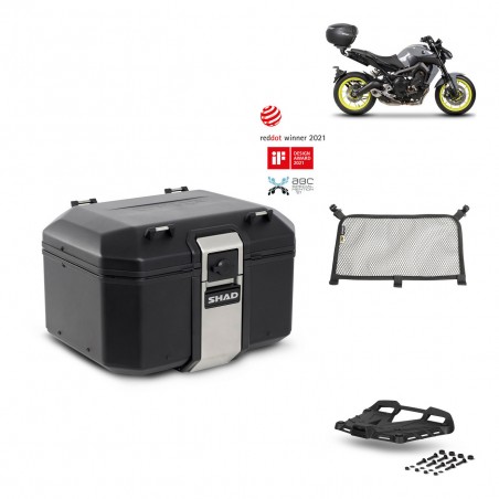 SHAD Baul trasero + parrilla soporte montaje accesorios TR48 TERRA BLACK EDITION KIT-451912