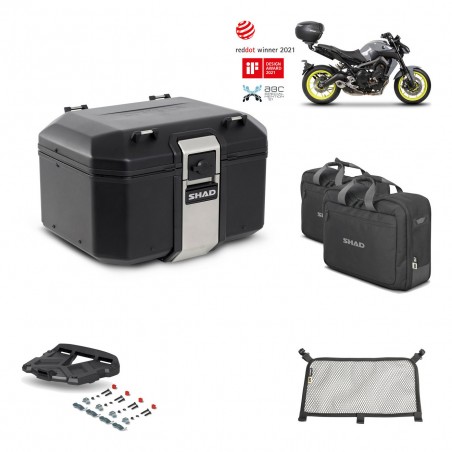 SHAD Baul trasero + parrilla soporte montaje accesorios TR48 TERRA BLACK EDITION KIT-451923