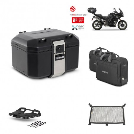 SHAD Baul trasero + parrilla soporte montaje accesorios TR48 TERRA BLACK EDITION KIT-451962