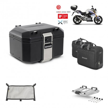 SHAD Baul trasero + parrilla soporte montaje accesorios TR48 TERRA BLACK EDITION KIT-452000