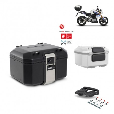 SHAD Baul trasero + parrilla soporte montaje accesorios TR48 TERRA BLACK EDITION KIT-452010