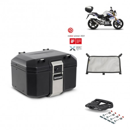 SHAD Baul trasero + parrilla soporte montaje accesorios TR48 TERRA BLACK EDITION KIT-452011