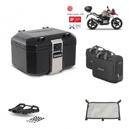 SHAD Baul trasero + parrilla soporte montaje accesorios TR48 TERRA BLACK EDITION KIT-452031