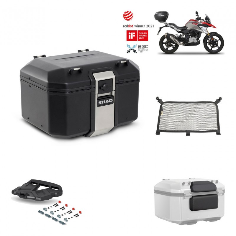 SHAD Baul trasero + parrilla soporte montaje accesorios TR48 TERRA BLACK EDITION KIT-452035