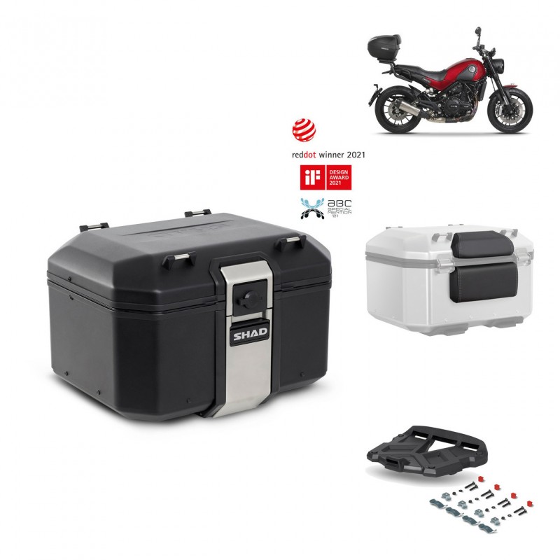 SHAD Baul trasero + parrilla soporte montaje accesorios TR48 TERRA BLACK EDITION KIT-452056