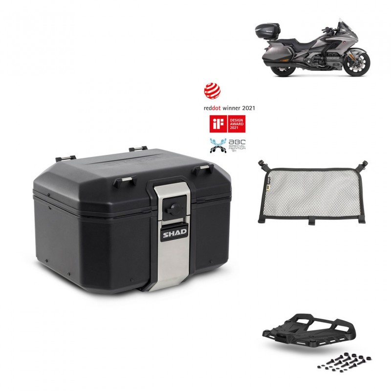 SHAD Baul trasero + parrilla soporte montaje accesorios TR48 TERRA BLACK EDITION KIT-452096
