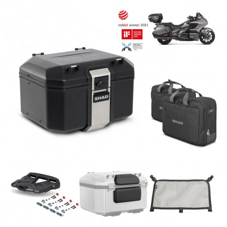 SHAD Baul trasero + parrilla soporte montaje accesorios TR48 TERRA BLACK EDITION KIT-452108