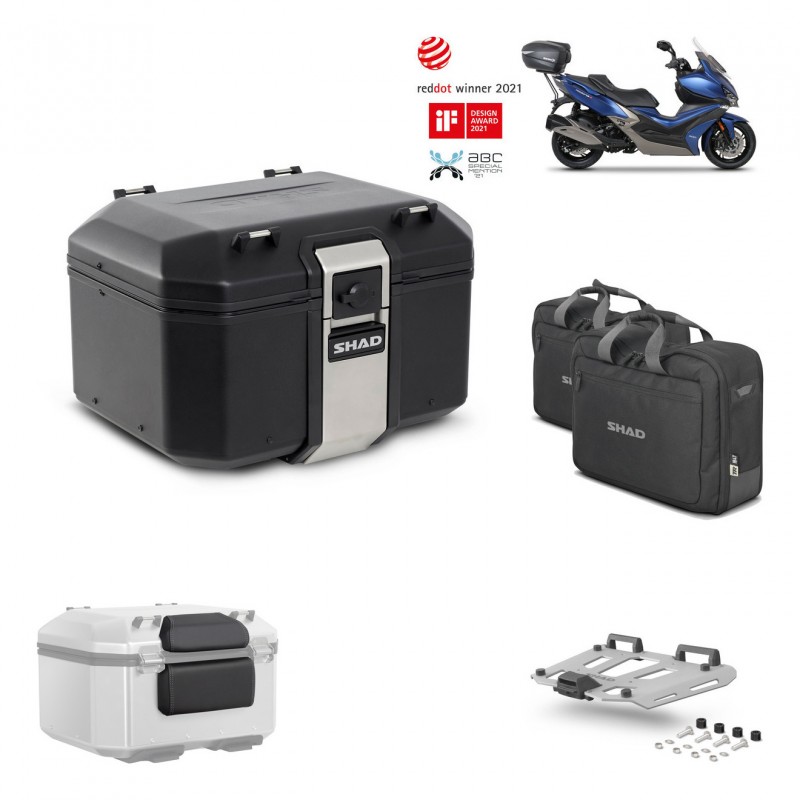 SHAD Baul trasero + parrilla soporte montaje accesorios TR48 TERRA BLACK EDITION KIT-452114