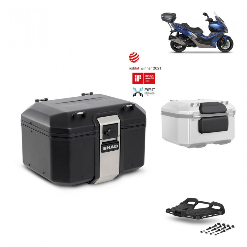SHAD Baul trasero + parrilla soporte montaje accesorios TR48 TERRA BLACK EDITION KIT-452118