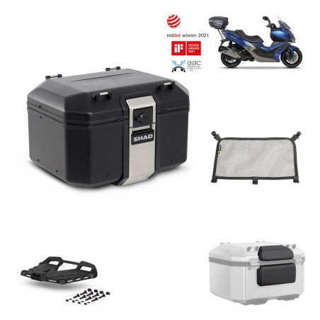 SHAD Baul trasero + parrilla soporte montaje accesorios TR48 TERRA BLACK EDITION KIT-452120