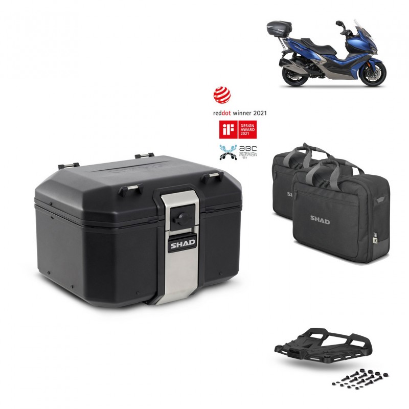 SHAD Rear trunk + grill mounting bracket accessories TR48 TERRA BLACK EDITION KIT-452121