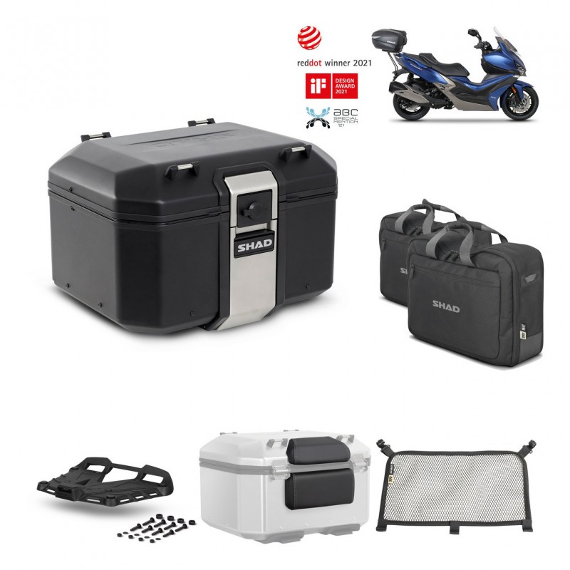 SHAD Baul trasero + parrilla soporte montaje accesorios TR48 TERRA BLACK EDITION KIT-452124