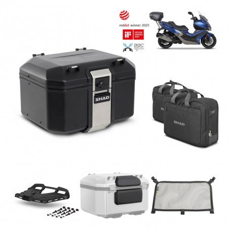 SHAD Baul trasero + parrilla soporte montaje accesorios TR48 TERRA BLACK EDITION KIT-452124