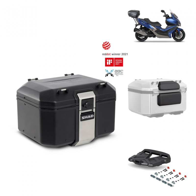 SHAD Baul trasero + parrilla soporte montaje accesorios TR48 TERRA BLACK EDITION KIT-452125