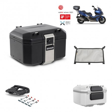 SHAD Baul trasero + parrilla soporte montaje accesorios TR48 TERRA BLACK EDITION KIT-452127