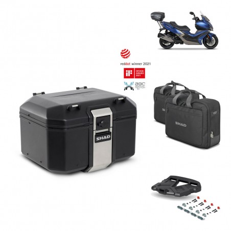 SHAD Rear trunk + grill mounting bracket accessories TR48 TERRA BLACK EDITION KIT-452128